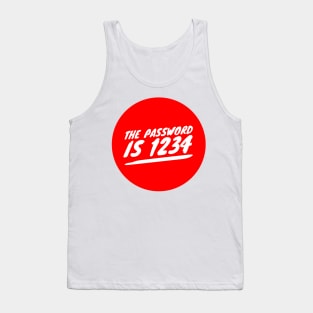 The password is 1234 Tank Top